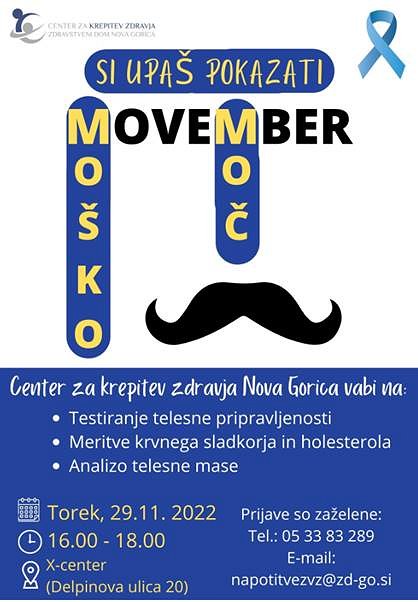 Movember-meritve plakat